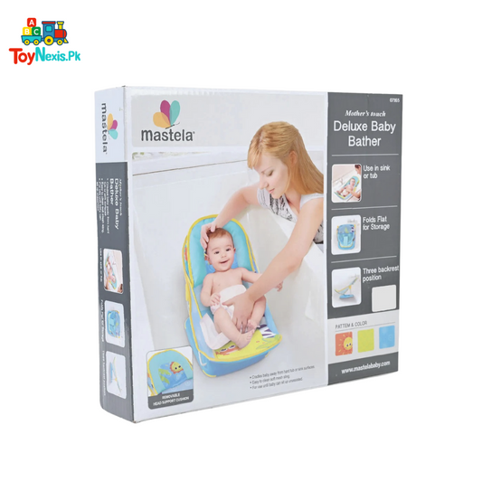 Mastela Deluxe Baby Bather – Mother’s Touch | 3 Recline Positions | Foldable & Portable