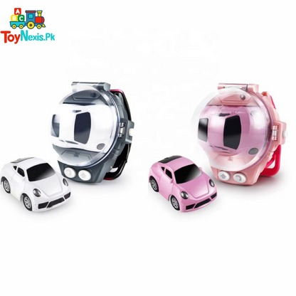 Mini RC Car with Hand Band Controller | 2.4GHz Remote Control Wrist Watch Car | Racing Toy for Kids | 3+ Years