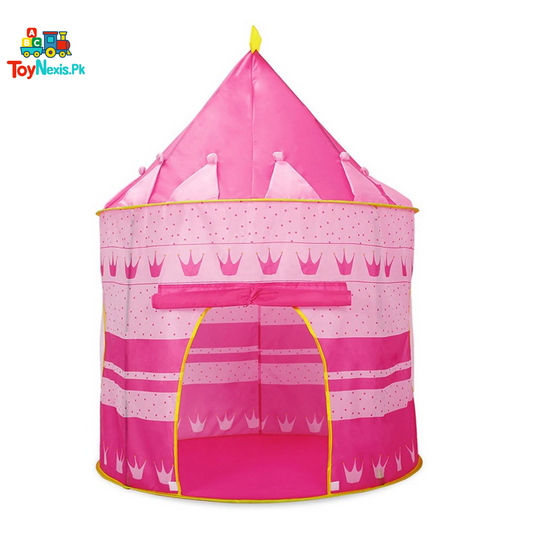 Princess Castle Play Tent for Girls – Foldable Indoor & Outdoor Kids Tent with Carry Bag