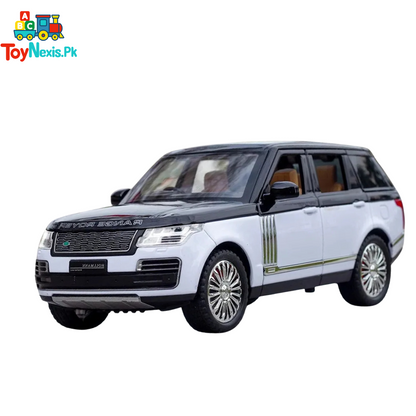 Range Rover 2022 SUV Diecast Alloy Model Car with Sound & Light – Pull Back Action (White)