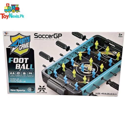 SoccerGP Tabletop Football Game | Mini Foosball Set for Kids & Families