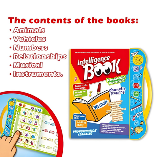 Study Book Intelligence Learning | Interactive Educational Sound Book for Kids