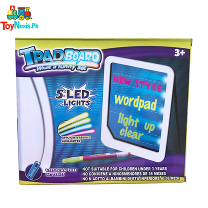 TPad LED Light Writing Board | Fun Learning & Drawing Pad for Kids