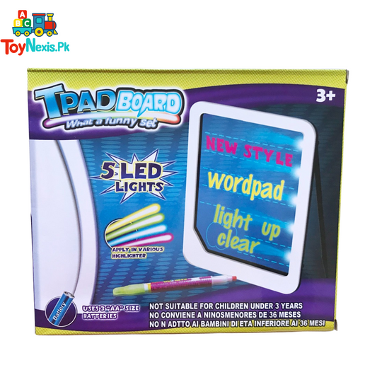TPad LED Light Writing Board | Fun Learning & Drawing Pad for Kids