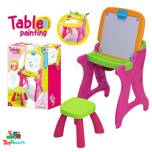 Table Painting Desk Set for Kids – 2-in-1 Drawing & Study Station