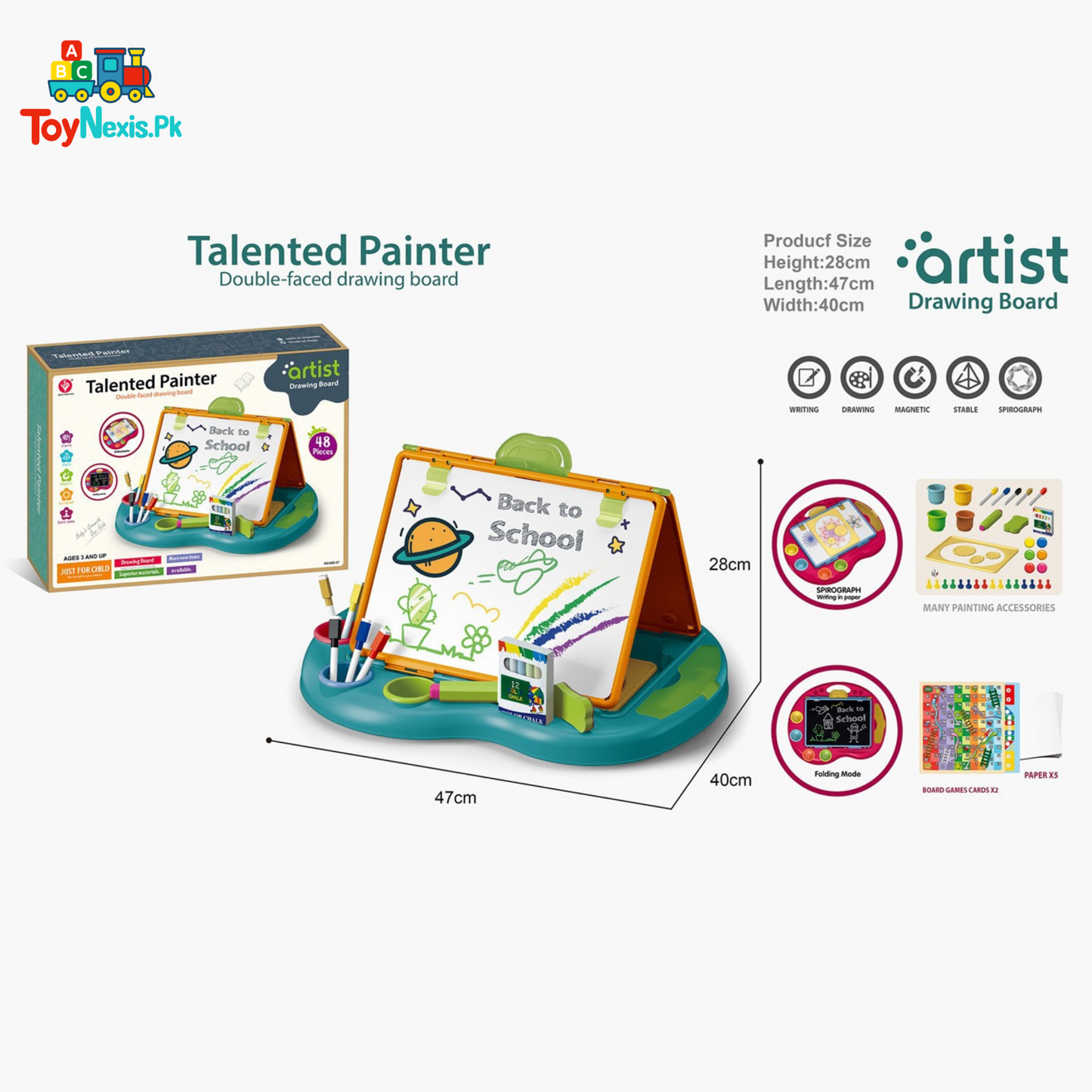 Talented Painter Double-Faced Drawing Board – Creative Fun for Little Artists!