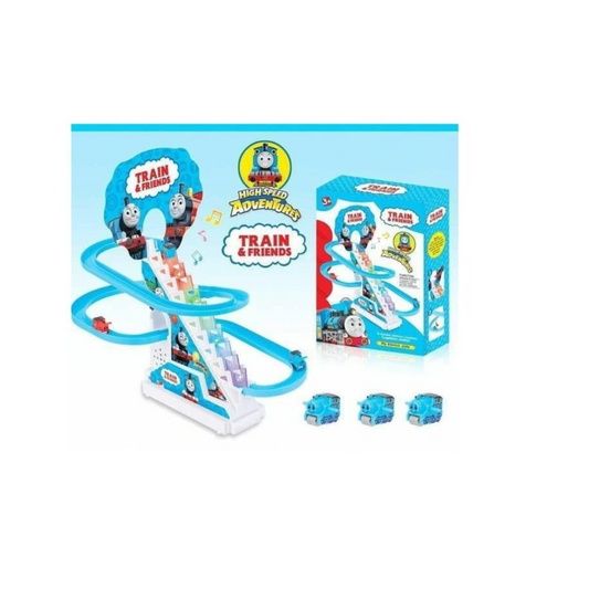 Train & Friends High-Speed Adventure Track – Musical Battery Operated Climbing Train Toy
