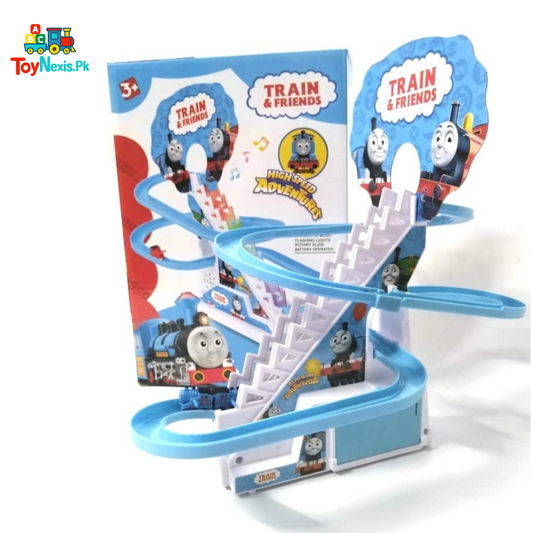 Train & Friends High-Speed Adventure Track – Musical Battery Operated Climbing Train Toy