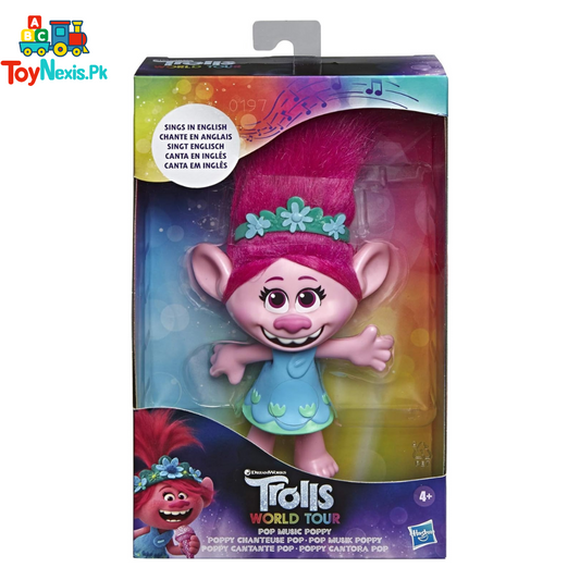 Trolls World Tour – Pop Music Poppy Singing Doll by Hasbro